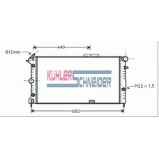 0600311 KUHLER SCHNEIDER Радиатор, охлаждение двигател