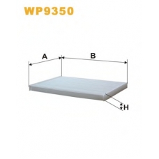 WP9350 WIX Фильтр, воздух во внутренном пространстве