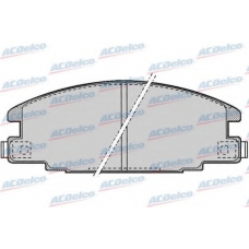 AC486681D AC Delco Комплект тормозных колодок, дисковый тормоз