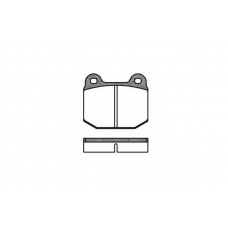 0014.00 QUINTON HAZELL Комплект тормозных колодок, дисковый тормоз