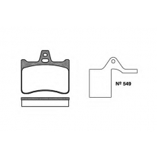 P1883.10 WOKING Комплект тормозных колодок, дисковый тормоз