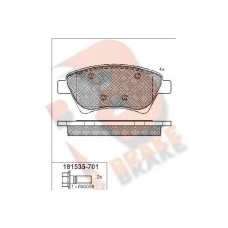 RB1535-701 R BRAKE Комплект тормозных колодок, дисковый тормоз