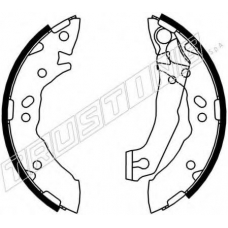 7344 TRUSTING Комплект тормозных колодок