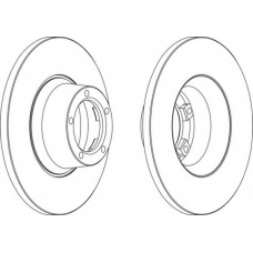 DDF084-1 FERODO Тормозной диск