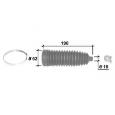 0902287 OCAP Комплект пылника, рулевое управление