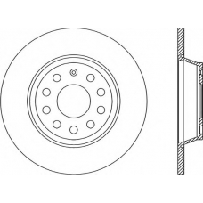 BDR2263.10 OPEN PARTS Тормозной диск