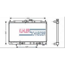 0500361 KUHLER SCHNEIDER Радиатор, охлаждение двигател
