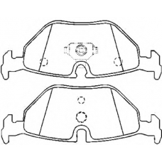AKD-0014 ASVA Комплект тормозных колодок, дисковый тормоз