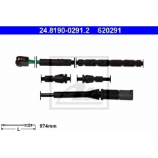 24.8190-0291.2 ATE Сигнализатор, износ тормозных колодок