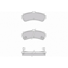 12-0690 E.T.F. Комплект тормозных колодок, дисковый тормоз