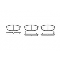 P11423.02 WOKING Комплект тормозных колодок, дисковый тормоз