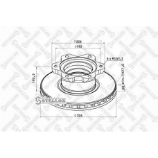85-00724-SX STELLOX Тормозной диск