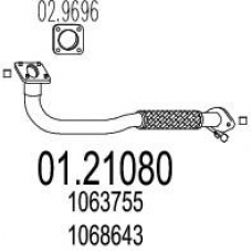 01.21080 MTS Труба выхлопного газа