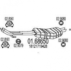 01.68650 MTS Глушитель выхлопных газов конечный
