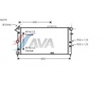 OL2173 AVA Радиатор, охлаждение двигателя