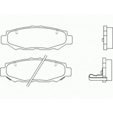 P 83 038 BREMBO Комплект тормозных колодок, дисковый тормоз