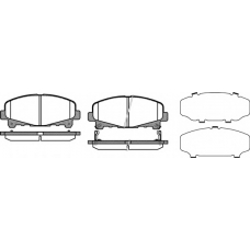 1390 02 KAWE Комплект тормозных колодок, дисковый тормоз