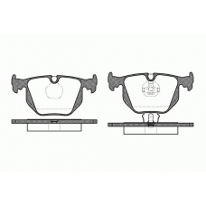 0381.00 REMSA Комплект тормозных колодок, дисковый тормоз