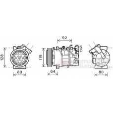 6043K492 SCHLIECKMANN Компрессор, кондиционер