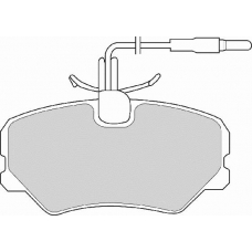 FD2405N NECTO Комплект тормозных колодок, дисковый тормоз