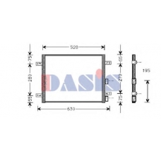 012300N AKS DASIS Конденсатор, кондиционер