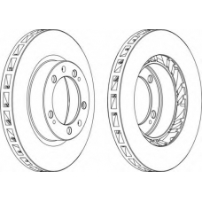 DDF1592-1 FERODO Тормозной диск