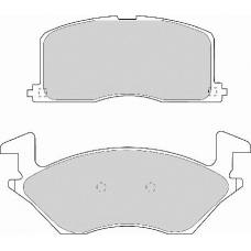 FD6743A NECTO Комплект тормозных колодок, дисковый тормоз