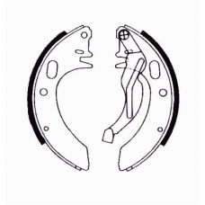 00080 KAWE Комплект тормозных колодок