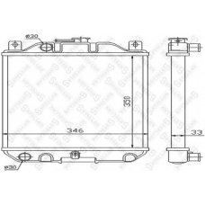 10-26262-SX STELLOX Радиатор, охлаждение двигателя