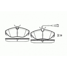 0486.11 REMSA Комплект тормозных колодок, дисковый тормоз