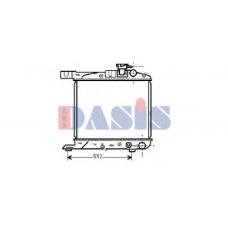 100070N AKS DASIS Радиатор, охлаждение двигателя