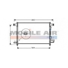 81005061 VAN WEZEL Конденсатор, кондиционер
