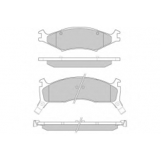 12-0772 E.T.F. Комплект тормозных колодок, дисковый тормоз