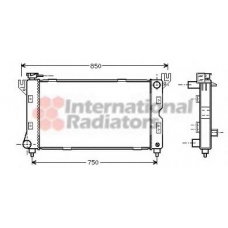 07002085 VAN WEZEL Радиатор, охлаждение двигателя