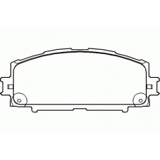 P 83 086 BREMBO Комплект тормозных колодок, дисковый тормоз