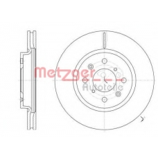 61481.10 METZGER Тормозной диск