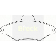 21631 00 701 10 BRECK Комплект тормозных колодок, дисковый тормоз