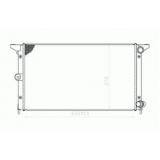 737-0043 TYC Радиатор, охлаждение двигателя