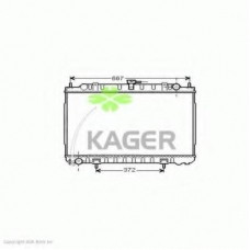 31-3580 KAGER Радиатор, охлаждение двигателя