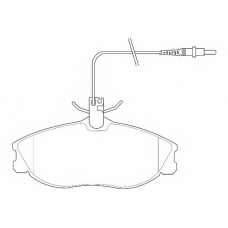 WBP21674A WAGNER LOCKHEED Комплект тормозных колодок, дисковый тормоз