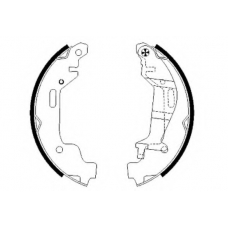 8DB 355 002-451 HELLA Комплект тормозных колодок