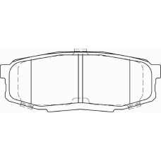 FD7433A NECTO Комплект тормозных колодок, дисковый тормоз