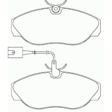 P 23 083 BREMBO Комплект тормозных колодок, дисковый тормоз