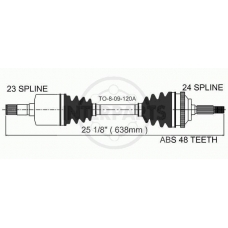 TO-8-09-120A InterParts Приводной вал