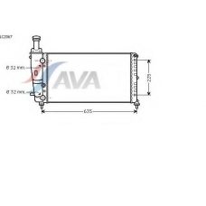 LC2067 AVA Радиатор, охлаждение двигателя