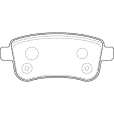 FD7393A NECTO Комплект тормозных колодок, дисковый тормоз