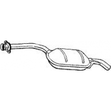 175-293 BOSAL Средний глушитель выхлопных газов