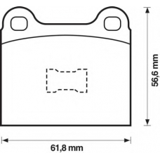 571221X BENDIX Комплект тормозных колодок, дисковый тормоз