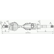 DRS6093.00 OPEN PARTS Приводной вал