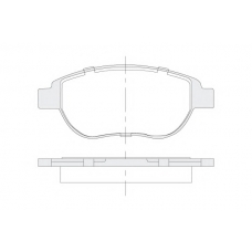 1850.0058221 KSM-KOSHIMO Комплект тормозных колодок, дисковый тормоз